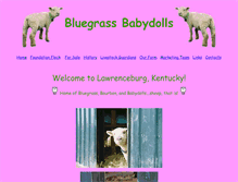 Tablet Screenshot of bluegrassbabydolls.com